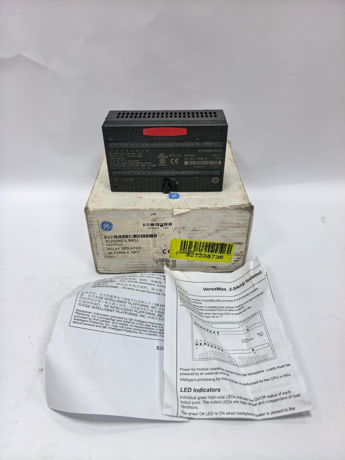GE FANUC IC200MDL940J VERSAMAX RELAY OUTPUT MODULE