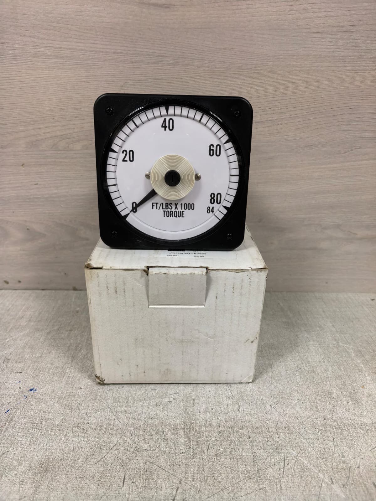 CROMPTON 713-957-8586 ANALOG FT/LBS X 1000 TORQUE SWITCHBOARD METER