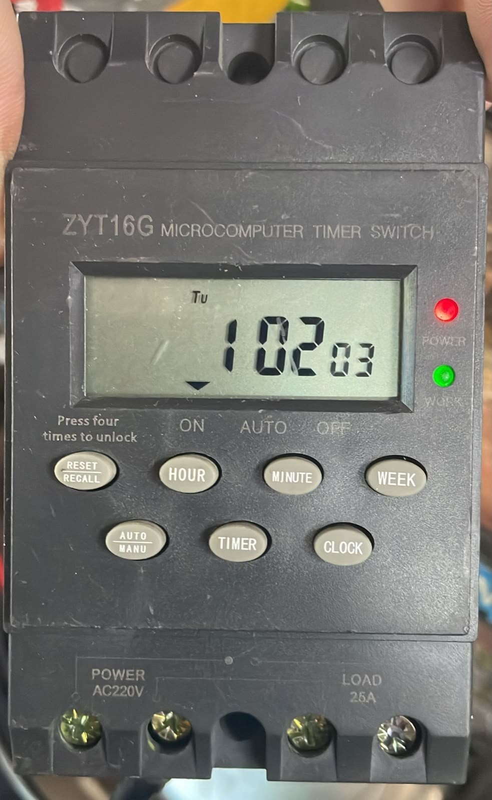 ZYT16G MICROCOMPUTER TIMER SWITCH- LOT
