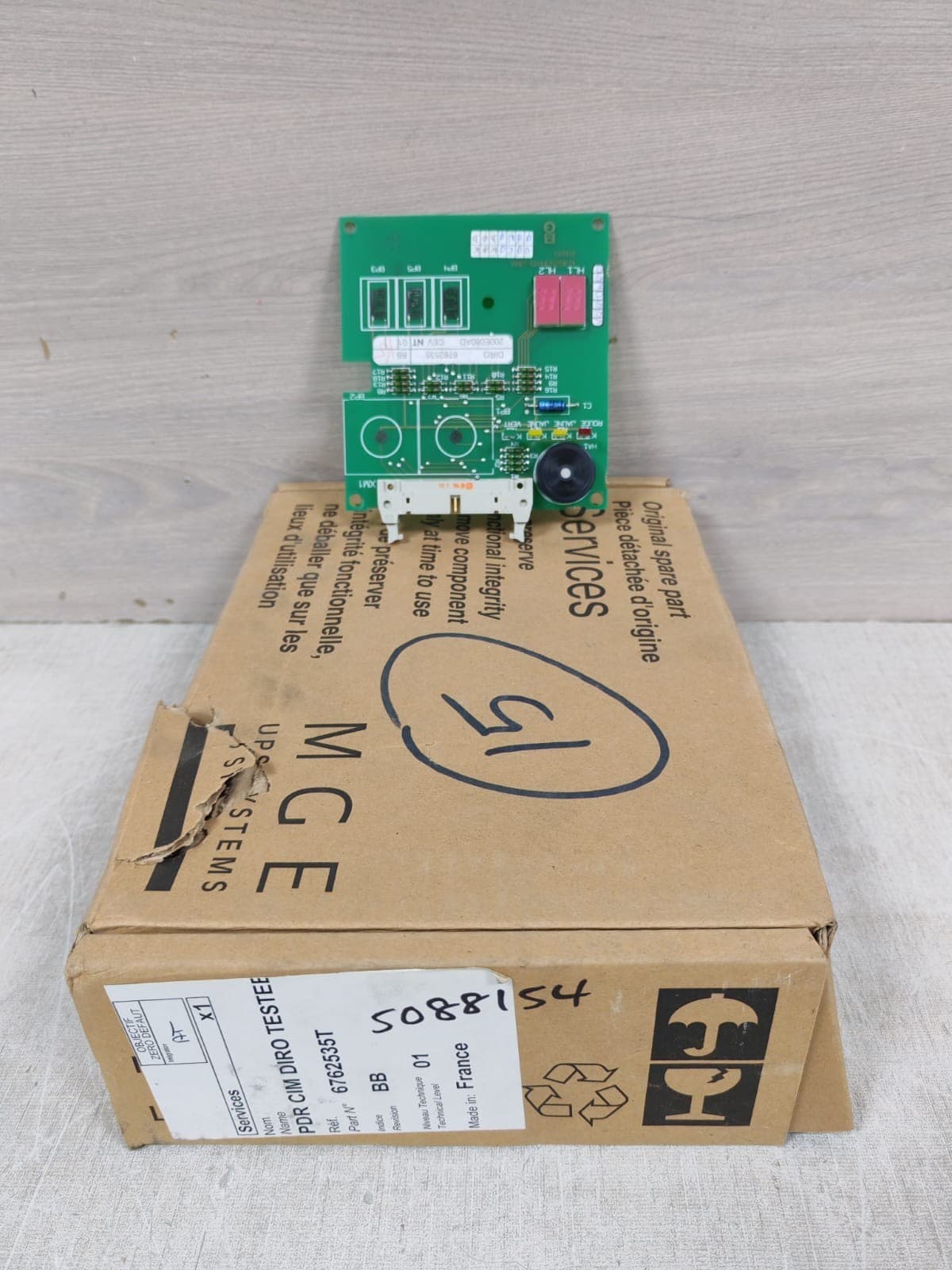 PDR CIM DIRO 6762535T BB / 6762535 BB / 6762534XD-1BA / 6762534XD-2BA BOARD