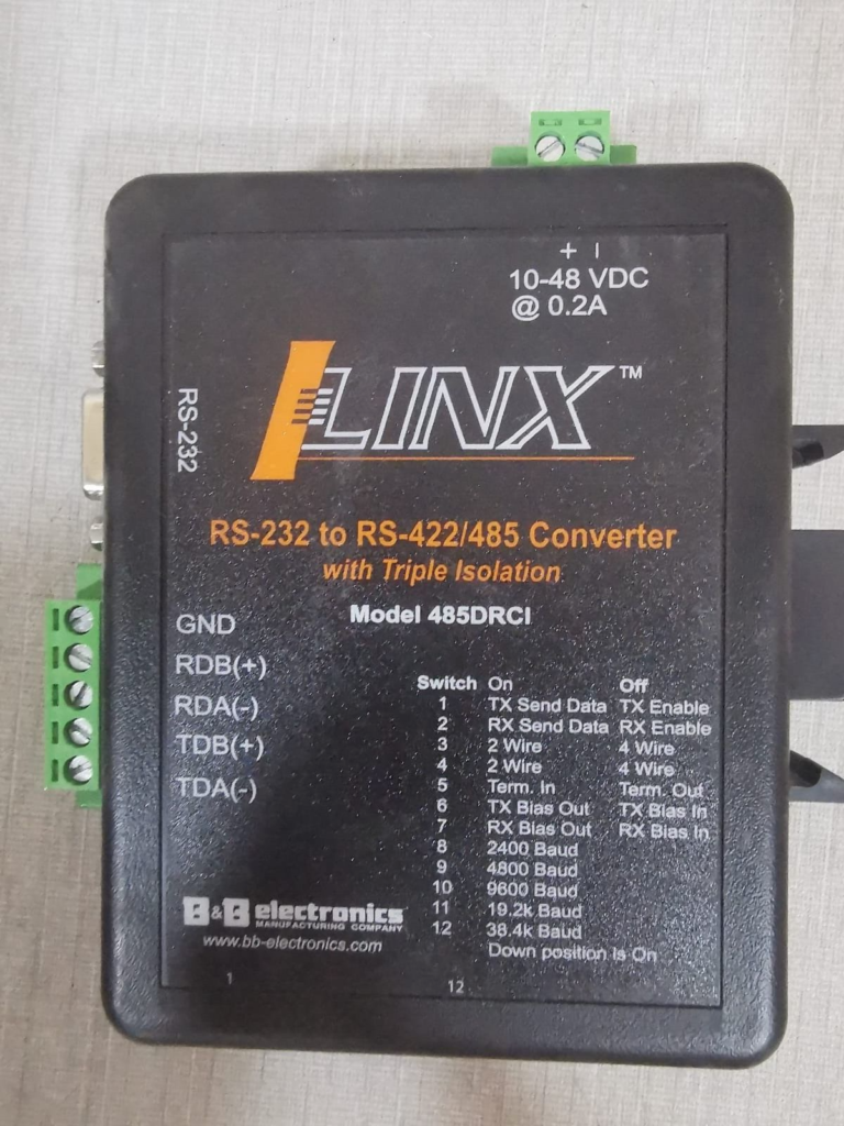 USED LINX RS 232 To RS-422/485 Converter with Triple Isolation Lot 2PCS ...