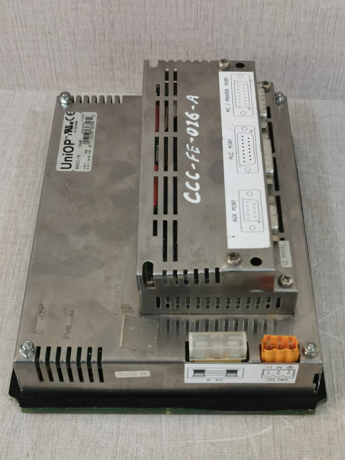 USED UniOP BKDC16-0045 H/WV033A S/WV FW37 4.41 Control Panel WITHOUT ...