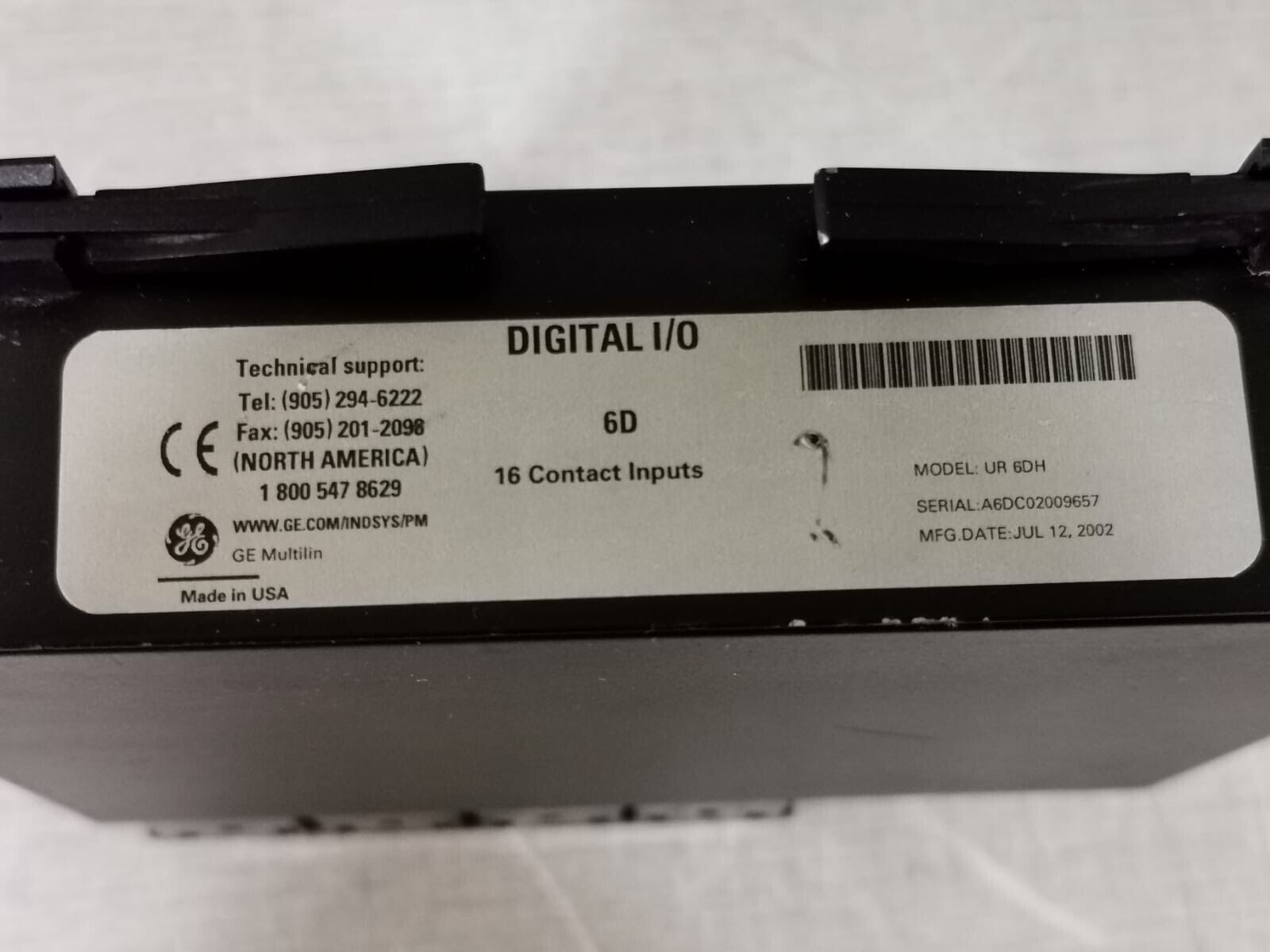 USED GE Multilin UR 6DH Universal Relay Digital I/O Module - Orbit Surplus