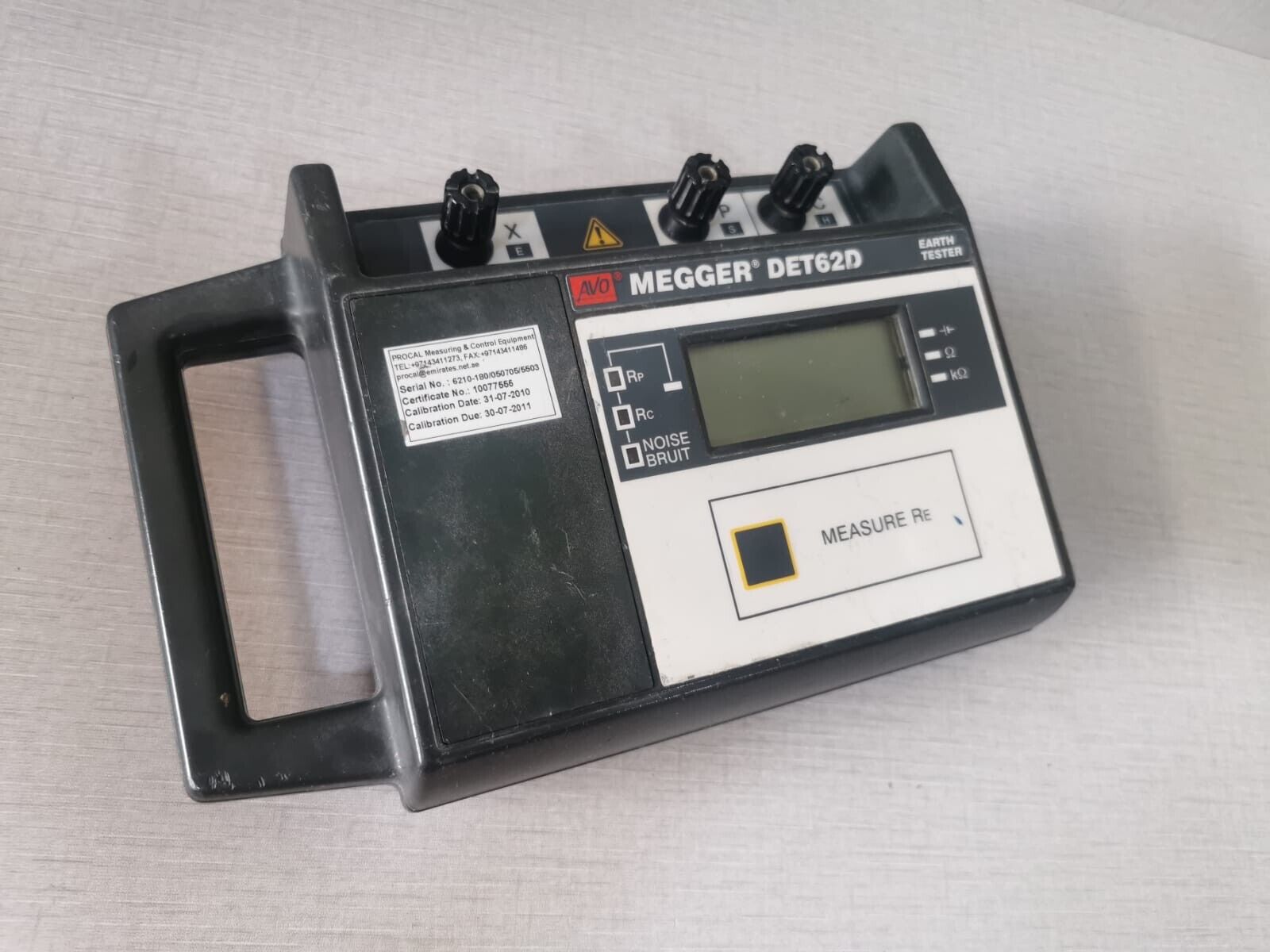 USED AVO Megger DET62D Earth Tester - Without Accessories - Orbit Surplus