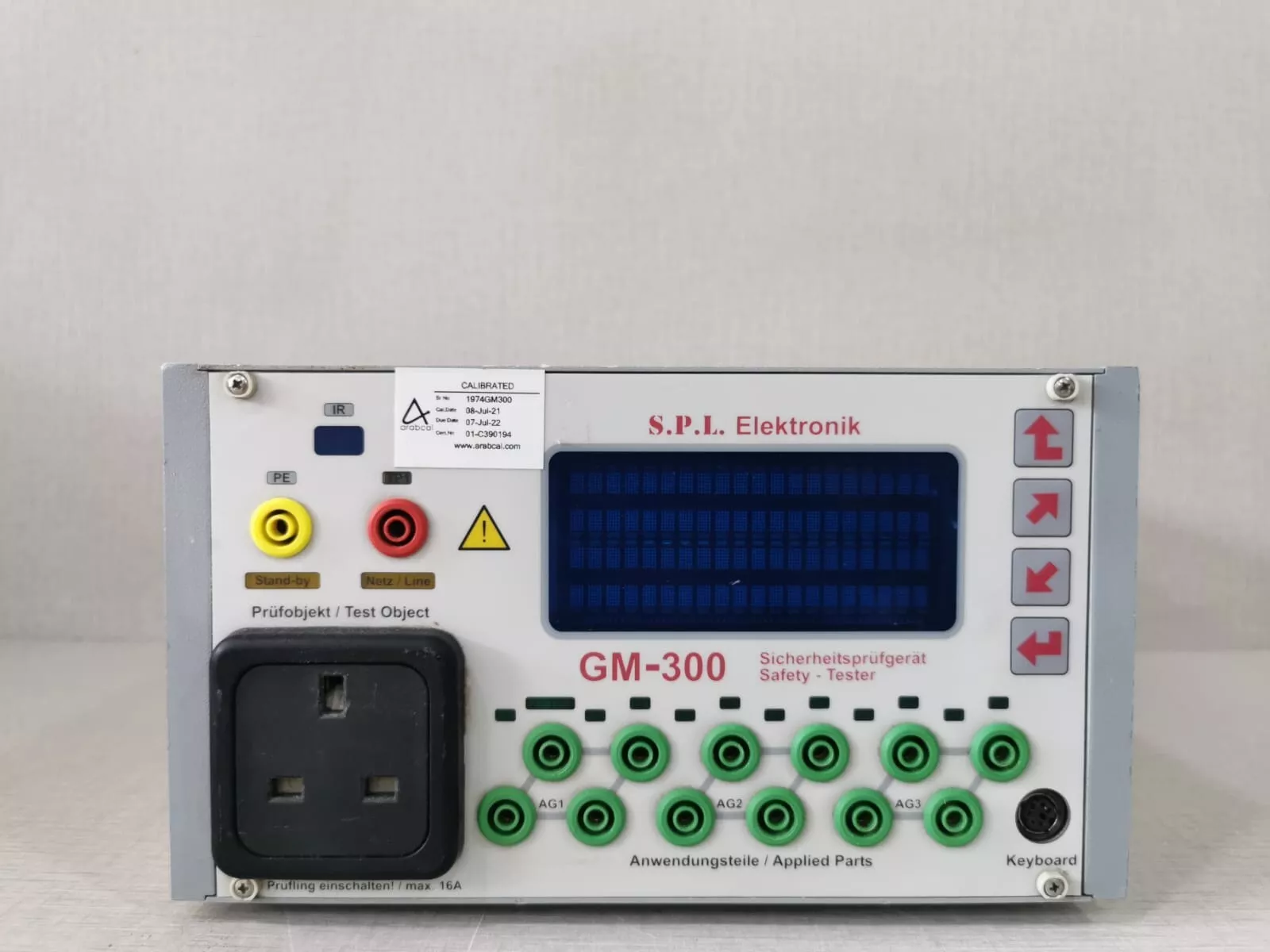 USED S.P.L ELEKTRONIK GM-300 1974GM300 V3.41 SAFETY-TESTER-WITHOUT ...